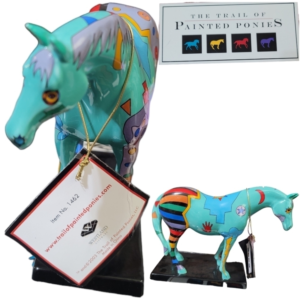 TRAIL of PAINTED PONIES Spirit War Pony # 1462 Ceramic 1st Edition Excellent - Picture 3 of 8